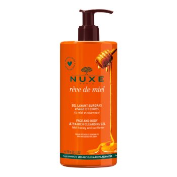 nuxe rêve de miel® gel detergente viso e corpo al miele in edizione limitata 750ml